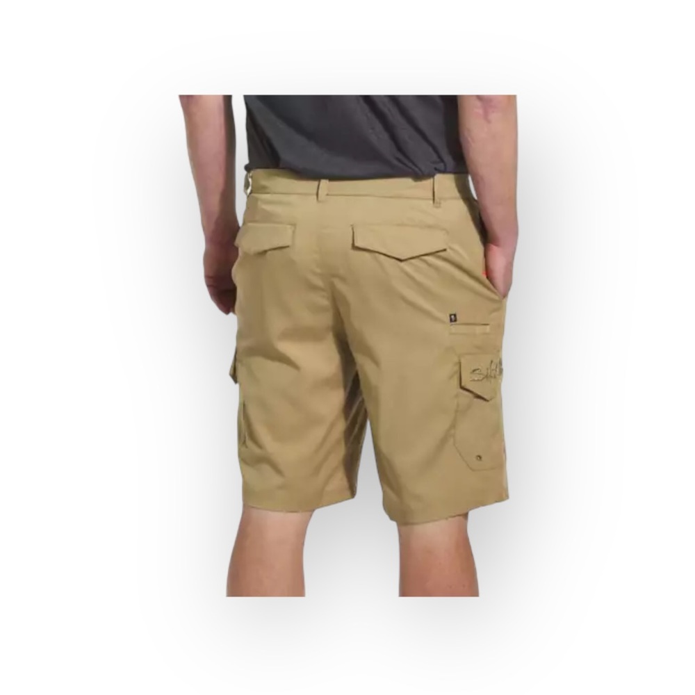 Salt Life® 𓆉 La Vida SLX Hybrid Fishing Cargo Shorts 𓆉 Khaki 38 𓆉 Work Play - Picture 3 of 16
